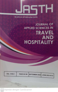 Image of JASTH: Journal of Applied SCiences in Travel and Hospitality