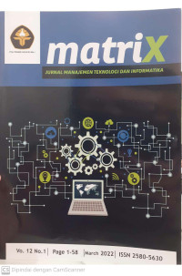 Image of MatriX : Jurnal Manajemen Teknologi dan Informatika