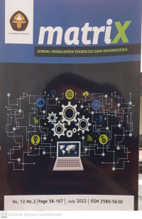 Image of MatriX : Jurnal Manajemen Teknologi dan Informatika