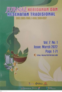 Image of Jurnal Kebidanan dan Kesehatan Tradisional Volume 7, No. 1 March 2022
