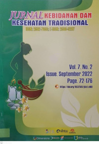 Image of Jurnal Kebidanan dan Kesehatan Tradisional Volume 7, No. 2 September 2022