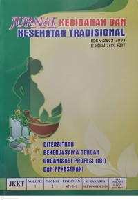 Image of Jurnal Kebidanan dan Kesehatan Tradisional Volume 5, No. 2 September 2020