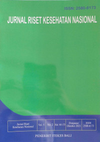 Image of Jurnal Riset Kesehatan Nasional Vol. 5, No. 2 Oktober 2021