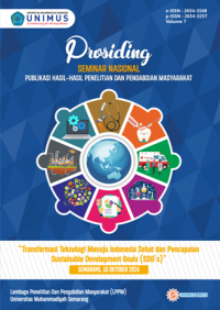 Image of Prosiding Unimus Vol 7 (2024) Transformasi Teknologi Menuju Indonesia Sehat dan Pencapaian Sustainable Development Goals (SDG's)