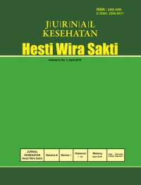 Image of Jurnal Kesehatan Hesti Wira Sakti Volume 6 Nomor 1 Tahun 2018