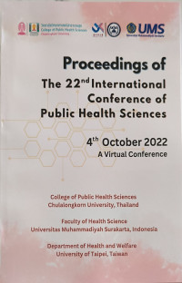 Image of Proceeding of The 22nd Intenational Conference of Public Health Sciences