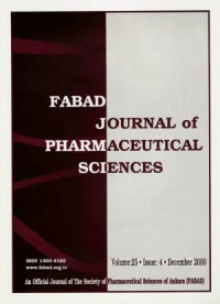 Image of FABAD Journal Pharmaceutical Sciences Volume 41 Issue 1 2016