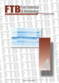 Image of FOOD TECHNOLOGY & BIOTECHNOLOGY Volume 57, Number 4, 2019
