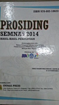 Image of Prosiding Semnas 2014 Hasil-Hasil Penelitian