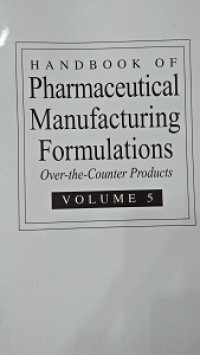 Image of Handbook of Pharmaceutical Manufacturing Formulations Uncompressed Solid Product Volume 2