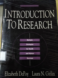 Image of Introduction to Research : Multiple Strategies for Health and Human Service