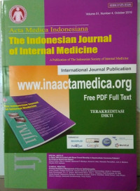 Image of Acta Medica Indonesiana: The Indonesian Journal of Internal Medicine, Volume 51, Number 4, October 2019