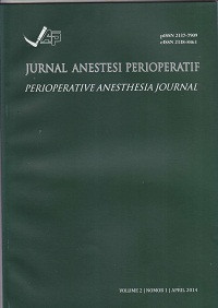 Image of Jurnal Anestesi Perioperatif (Perioperative Anesthesia Journal) Volume 2, Nomor 1 April 2014