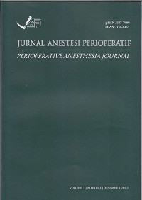 Image of Jurnal Anestesi Perioperatif (Perioperative Anesthesia Journal)Volume 1 Nomor 3 Desember 2013