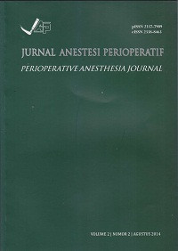 Image of Jurnal Anestesi Perioperatif (Perioperative Anesthesia Journal) Volume 2, Nomor 2, Agustus 2014