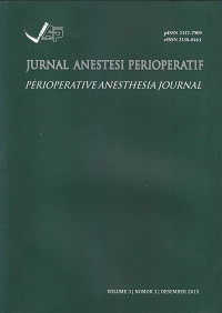 Image of Jurnal Anestesi Perioperatif (Perioperatif Anesthesia Journal) Volume 3, Nomor 3, Desember 2015