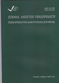 Image of Jurnal Anestesi Perioperatif (Perioperative Anesthesia Journal) Volume 4, Nomor 1, April 2016
