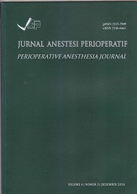 Image of Jurnal Anestesi Perioperatif (Perioperative Anesthesia Journal) Volume 4, Nomor 3, Desember 2016
