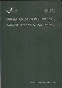Image of Jurnal Anestesi Perioperatif (Perioperative Anesthesia Journal), Volume 5, Nomor 3, Desember 2017