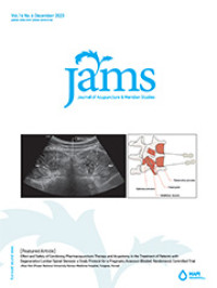 Image of Journal of Acupuncture & Meridian Studies Volume 16 Issue 6 Tahun 2023