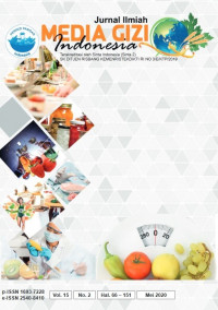 Image of Jurnal Ilmiah Media Gizi Indonesia Volume 15 No. 2 Mei 2020