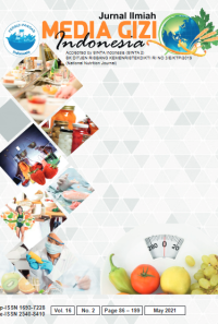 Image of Jurnal Ilmiah Media Gizi Indonesia Volume 16 No. 2 May 2021