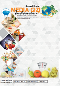 Image of Jurnal Ilmiah Media Gizi Indonesia Volume 17 No. 2 May 2022