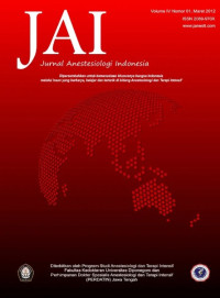 Image of JAI : Jurnal Anestesiologi Indonesia Volume 17 Nomor 2 Tahun 2025