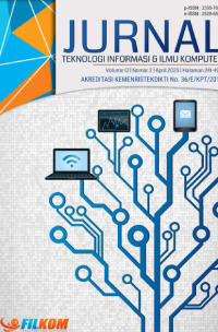 Image of Jurnal Teknologi Informasi dan Ilmu Komputer Volume 12 No. 4 Tahun 2025