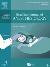 Image of Brazilian Journal of Anesthesiology Volume 74, Issue 5, 2024