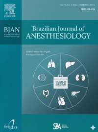 Image of Brazilian Journal of Anesthesiology Volume 74, Issue 6, 2024