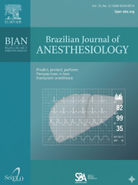 Image of Brazilian Journal of Anesthesiology Volume 75, Issue 3, 2025