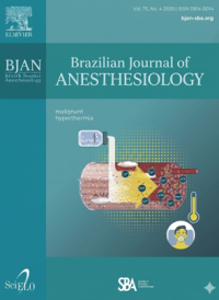 Image of Brazilian Journal of Anesthesiology Volume 75, Issue 4, 2025