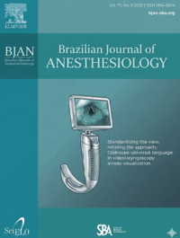 Image of Brazilian Journal of Anesthesiology Volume 75, Issue 5, 2025
