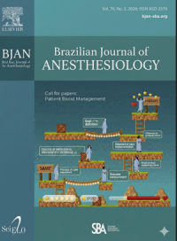 Image of Brazilian Journal of Anesthesiology Volume 76, Issue 2, 2026