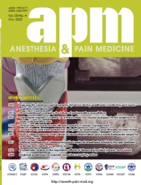 Image of Anesthesia and Pain Medicine (APM) Vol. 20 No. 4 October 2025