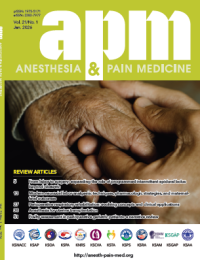 Image of Anesthesia and Pain Medicine (APM) Vol. 21 No. 1 January 2026