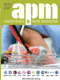 Image of Anesthesia and Pain Medicine (APM) Vol. 21 No. 2 April 2026