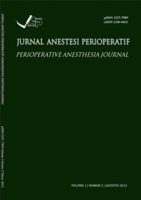 Image of Jurnal Anestesi Perioperatif (Perioperative Anesthesia Journal) Volume 1 Nomor 2 Agustus 2013