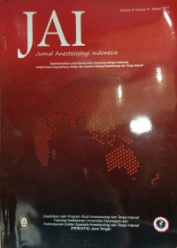 Image of JAI : Jurnal Anestesiologi Indonesia Volume III Nomor 01 Maret 2011