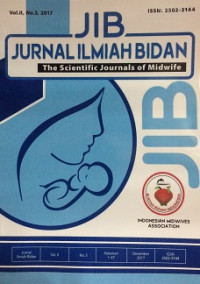 Image of JIB Jurnal Ilmiah Bidan : The Scientific Journal of Midwife Volume II, Nomor 3, 2017
