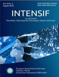 Image of INTENSIF : Jurnal Ilmiah Penelitian Teknologi Sistem Informasi Volume 8 No. 2 Tahun 2024