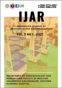 Image of Indonesian Journal of Anesthesiology and Reanimation Vol. 3 No. 1 2021