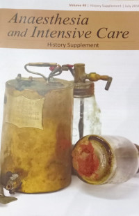 Image of Anaesthesia and Intensive  care, History supplement, Volume 46 July 2018