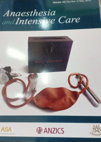 Image of Anaesthesia and Intensive  care, Volume 44 Number 3 January 2016