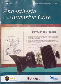 Image of Anaesthesia and Intensive  care, Volume 45 Number 2 May 2017