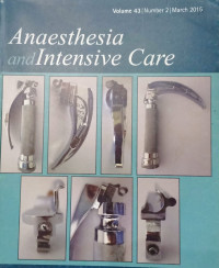 Image of Anaesthesia and Intensive  care, Volume 43 Number 2 March 2015