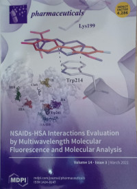 Image of Pharmaceuticals NSAIDs-HSA Interactions Evaluation by Multiwavelength Molecular Flourescence and Molecular Analysis, Volume 14 Issue 3 (March 2021)