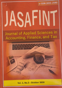 Image of Journal Of Applied Sciences In Accunting, Finance, and Tax; Vol.3, No. 2 Oktober 2020
