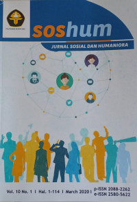 Image of SOSHUM Jurnal Sosialdan Humaniora, Vol. 10 No 1 March 2020